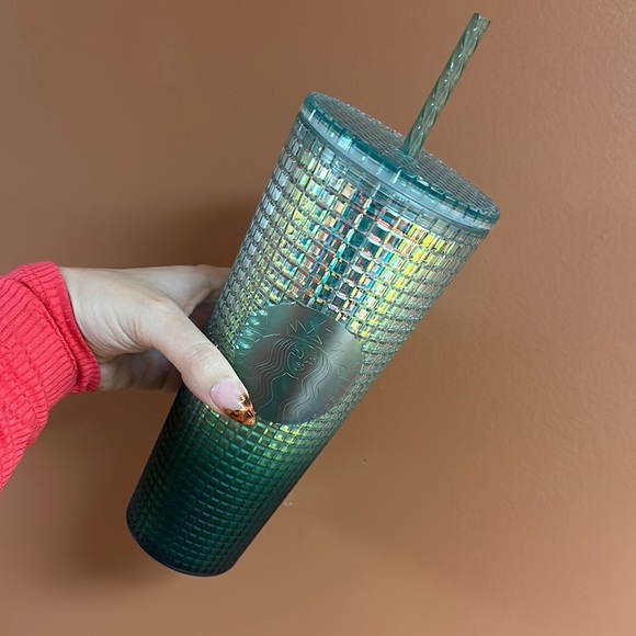 Starbucks Green Tumbler with Straw - Picture 3 of 3
